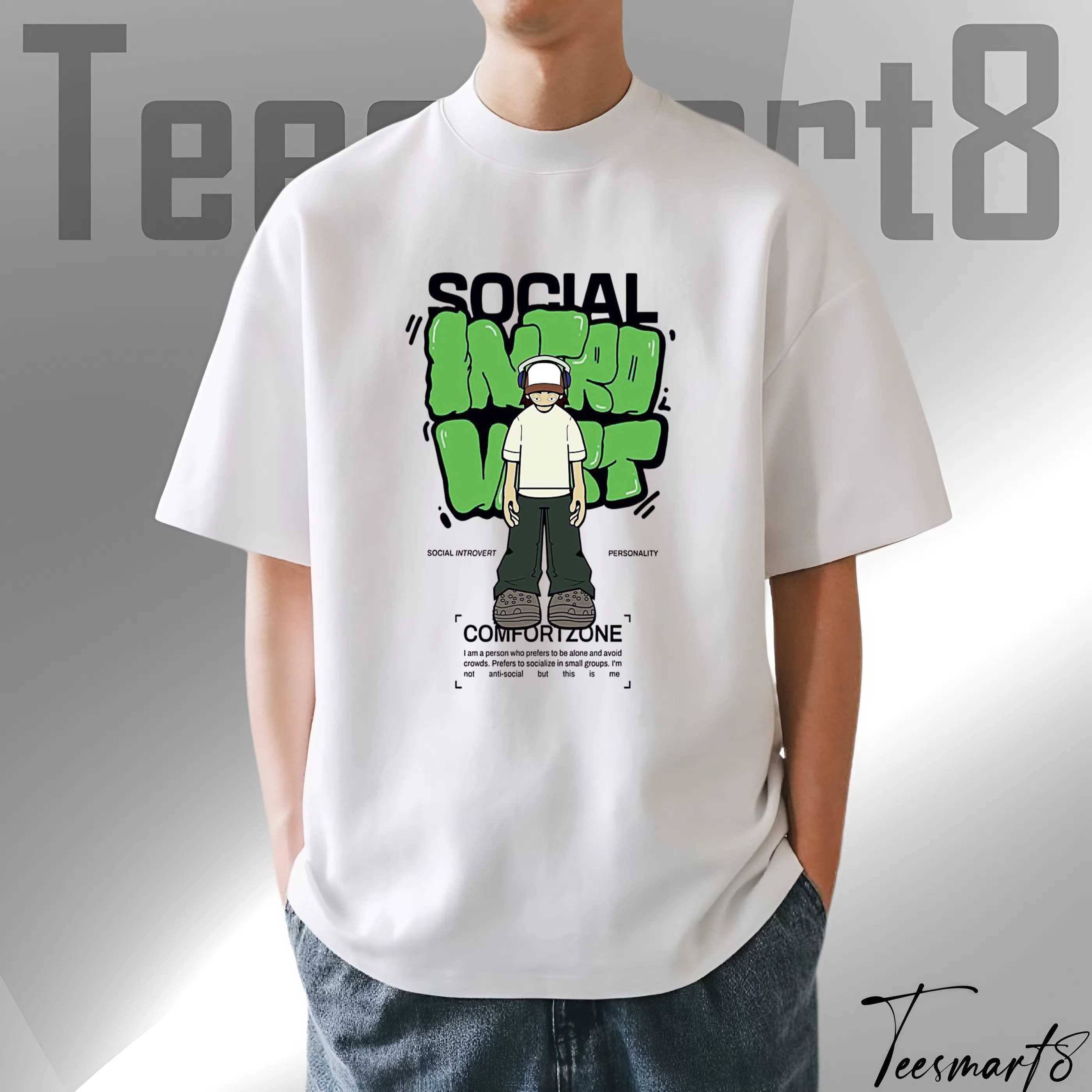 Social Introvert Tee – Alone Not Lonely Streetwear Tee